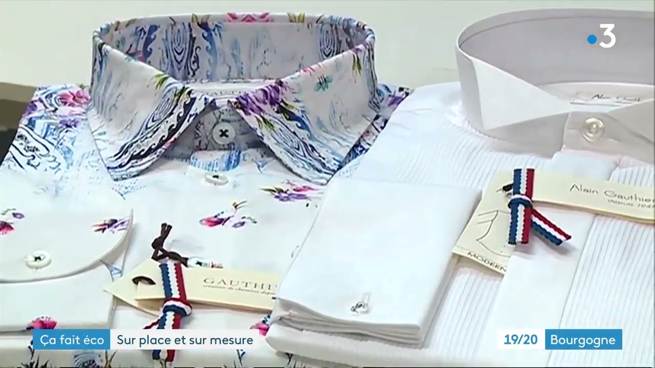Ateliers Gauthier - Fabrication de Chemises - Reportage France 3