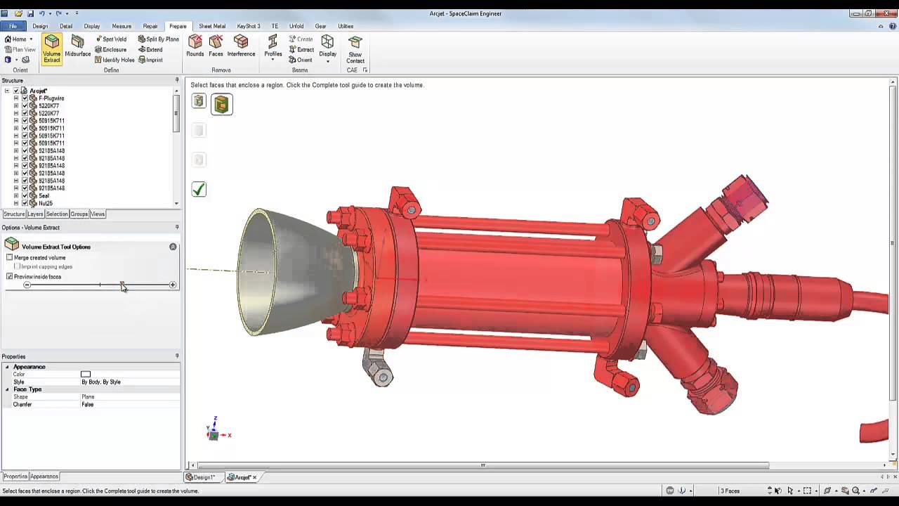 SpaceClaim Demo of The Week - Extracting Volumes for CFD, MFG or Design