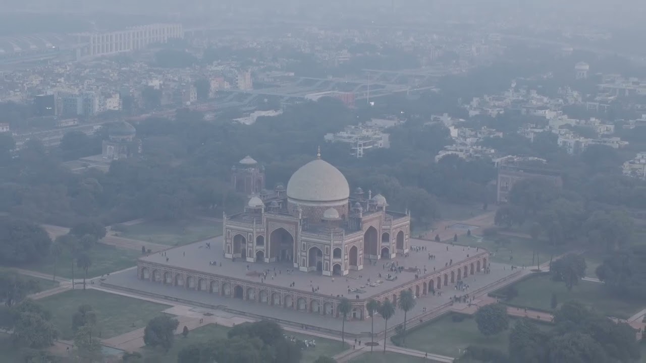 Humayun’s Tomb drone shot