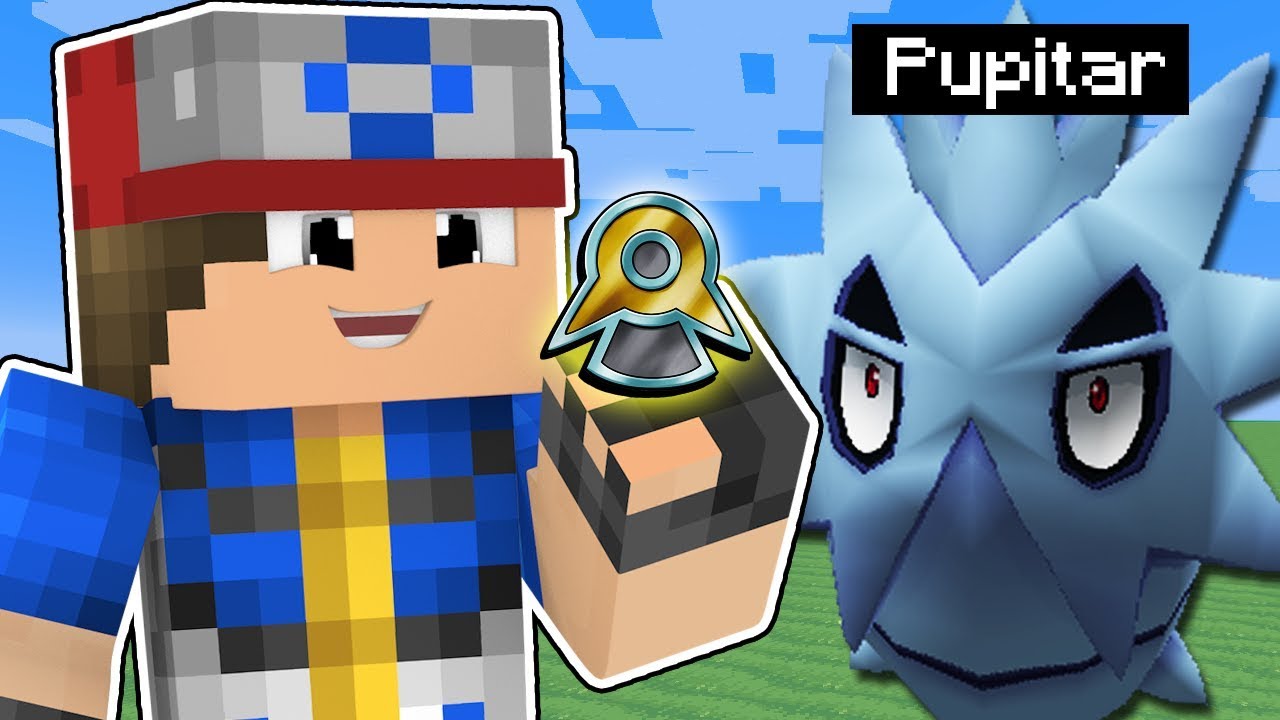 Minecraft Pokémon #5: CONSEGUI MINHA PRIMEIRA INSÍGNIA E  LARVITAR EVOLUIU!