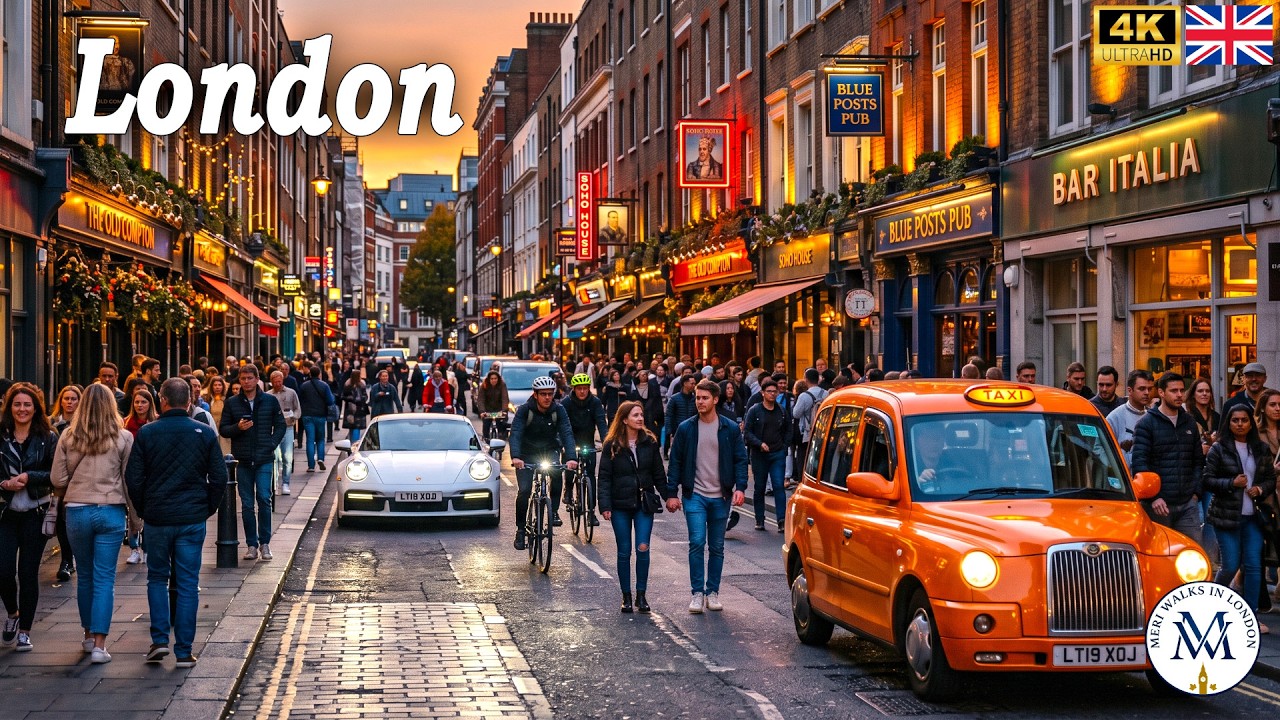 🇬🇧 LONDON WALK 4K 🔥 How Are London's Weekend Nights? West End and Soho Walking Tour | True 4K