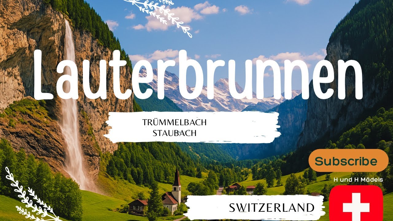 Lauterbrunnen, Switzerland 🇨🇭 | Staubbach & Trümmelbach Waterfalls – Nature’s Hidden Gems! #swiss