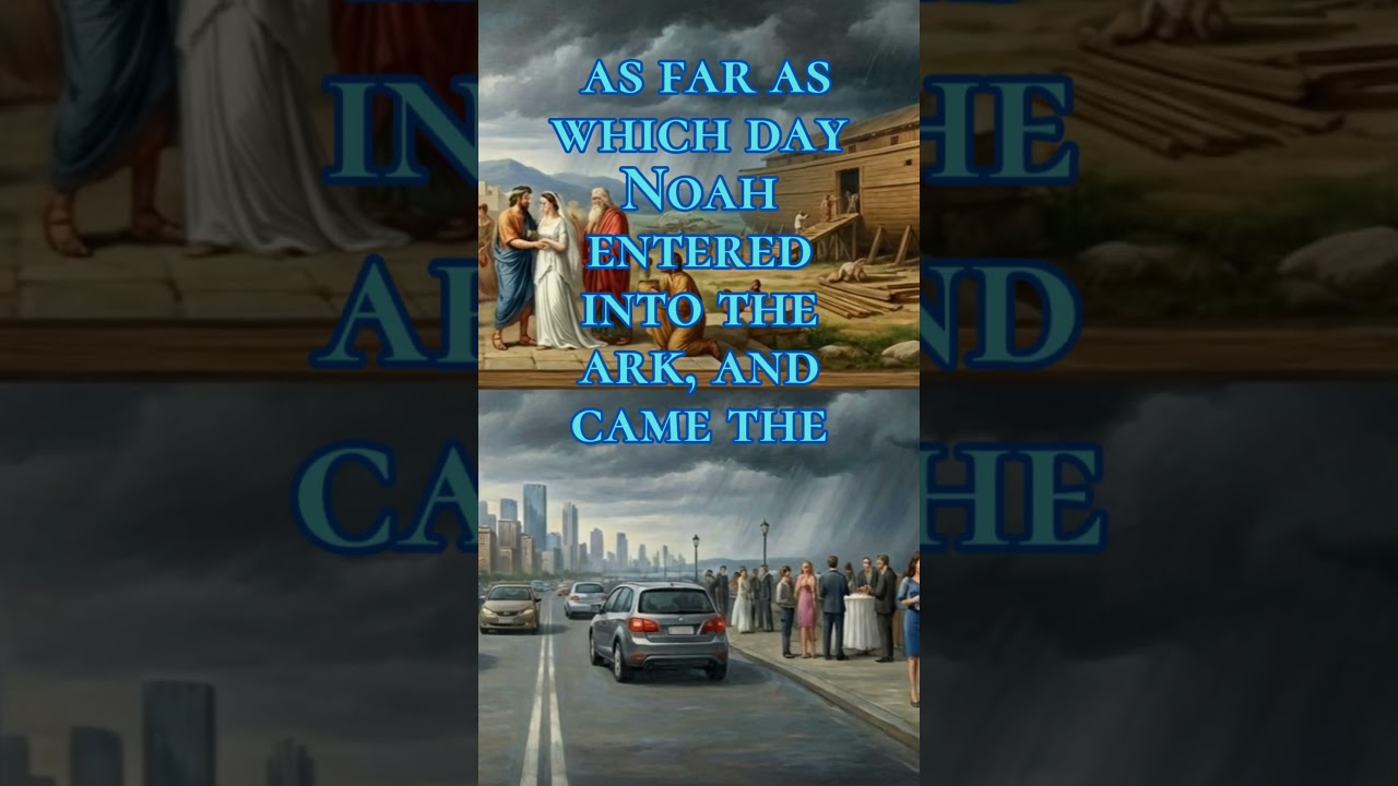 Luk17:26-30 And as it happened in the days of Noah, so it will be also in the days of the son of man