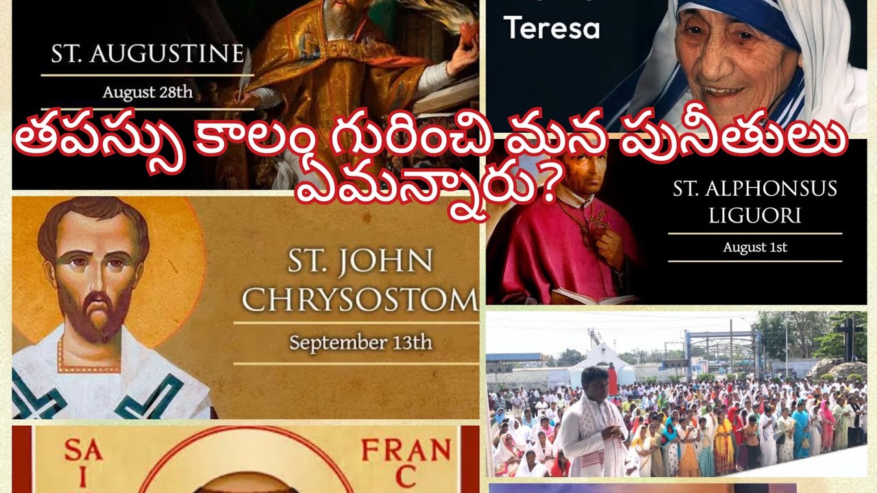 Catholic Saints saying on lentern season by fr. P. AMBEDKAR SIRACH 