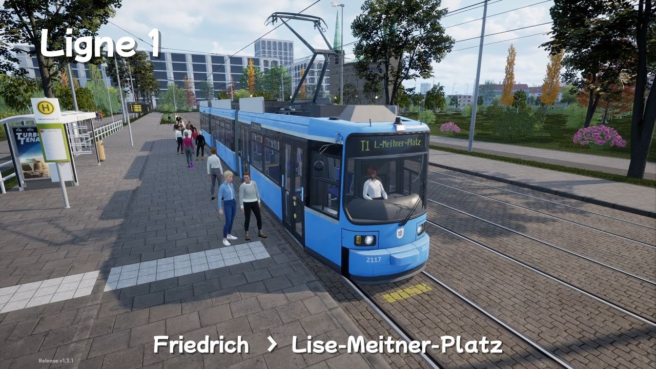 City Transport Simulator- Saison 2 - Ligne 1 R2.2B _ FRIEDRICH----LISE MEITNER PLATZ