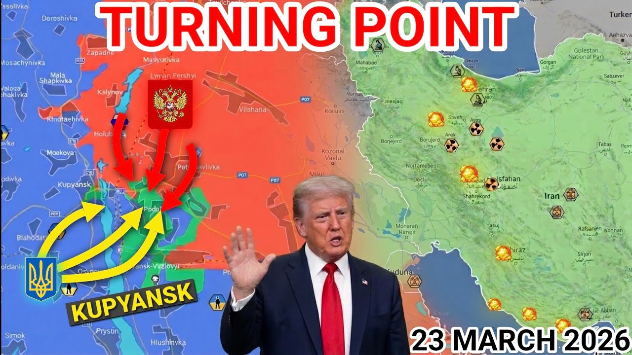 Ukraine Pushes Back in Kupyansk | Trump Shifts Course on Iran War [23 March 2026]