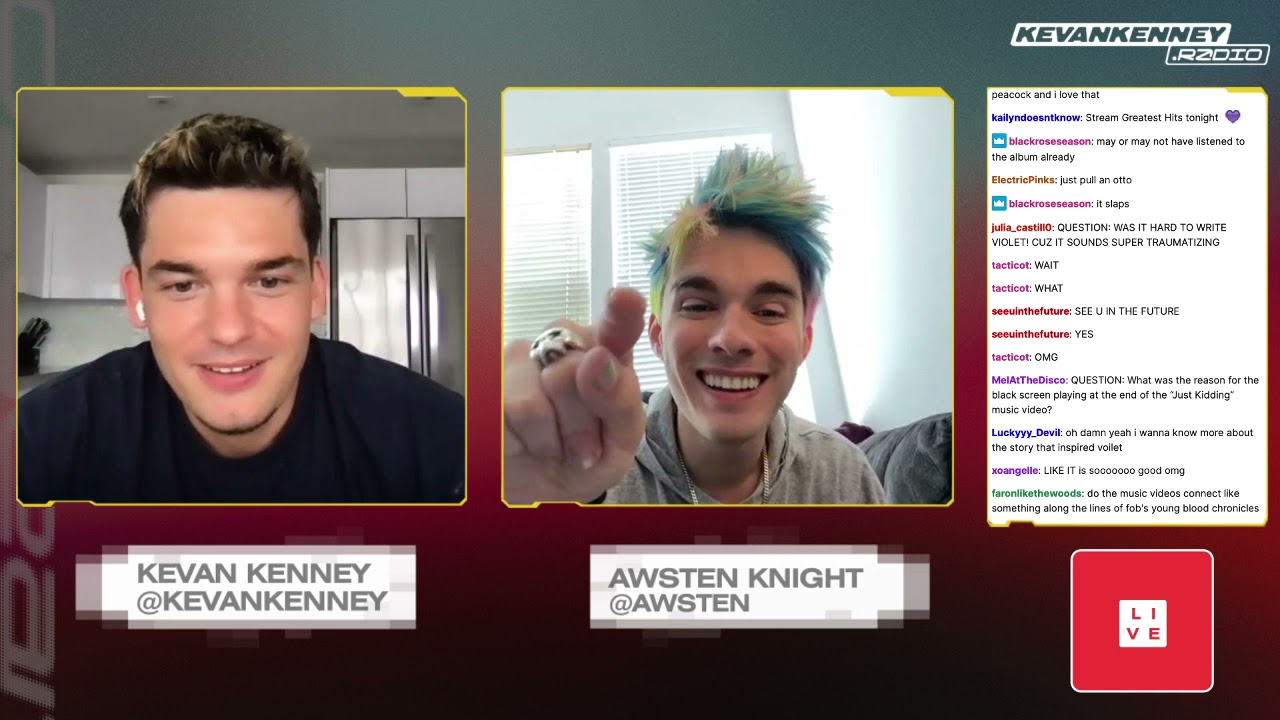 Awsten Knight Twitch Interview with Kevan Kenney &mdash;&nbsp;May 20, 2021