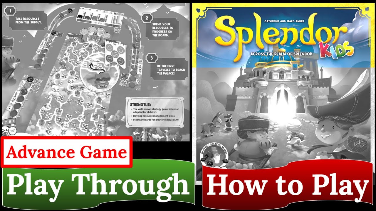 Splendor Kids: How to play & Play Through (Advance Rules)
