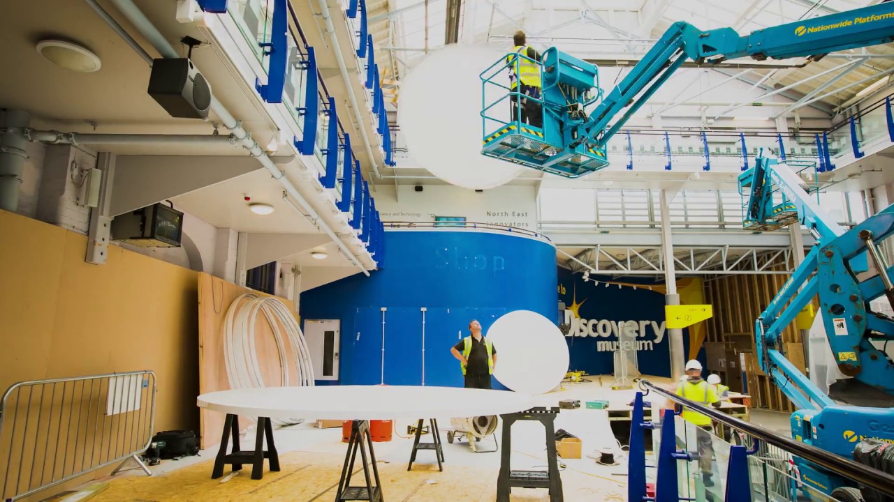 Barrisol Osram Led Module Installation at The Discovery Museum in Tyneside