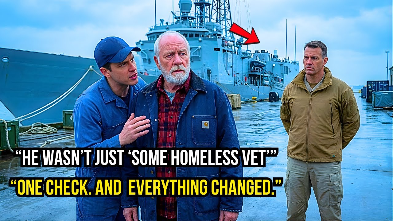 Homeless Veteran Asked to Leave the Warship — Until the Admiral Said, “Put Him on the Bridge. Now.”