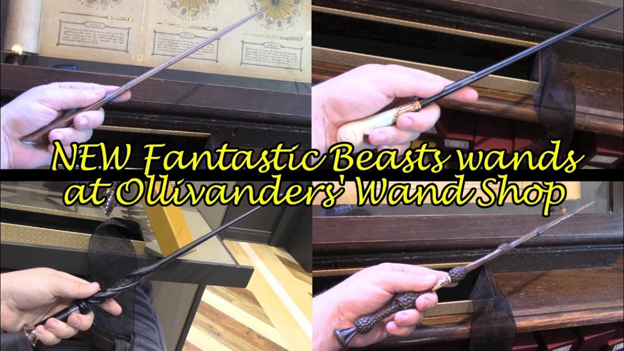 Fantastic Beasts wands at Ollivanders Wand Shop (Universal Studios Hollywood)