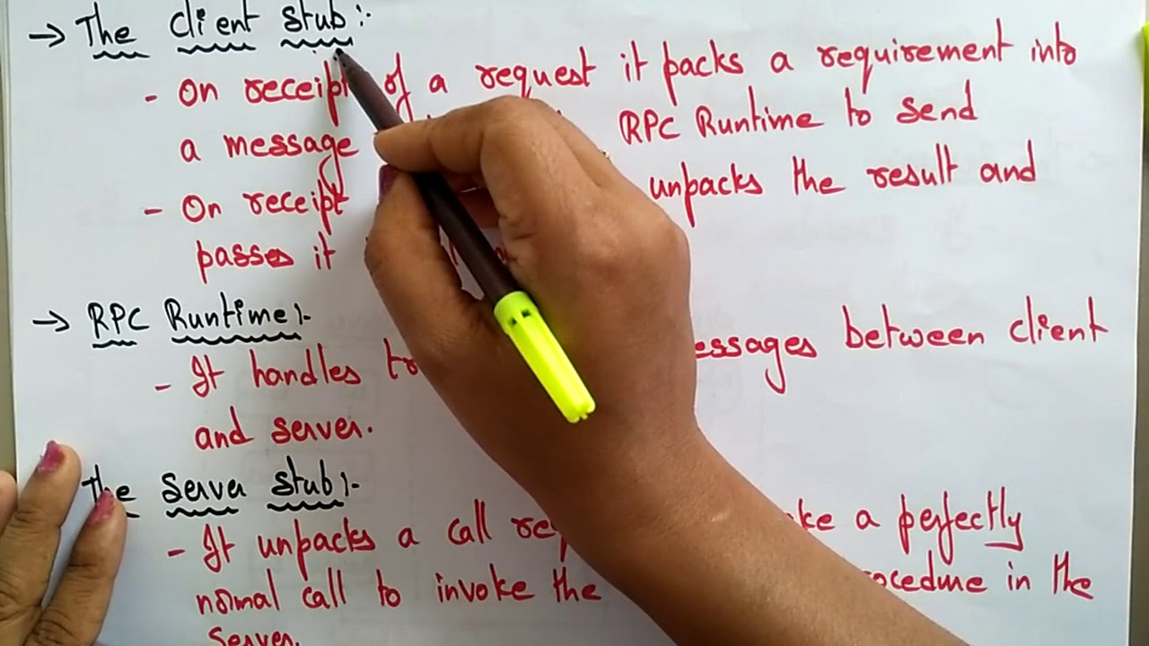 Remote Procedure call in Distributed System | RPC | Introduction | Lec-18 | Bhanu Priya