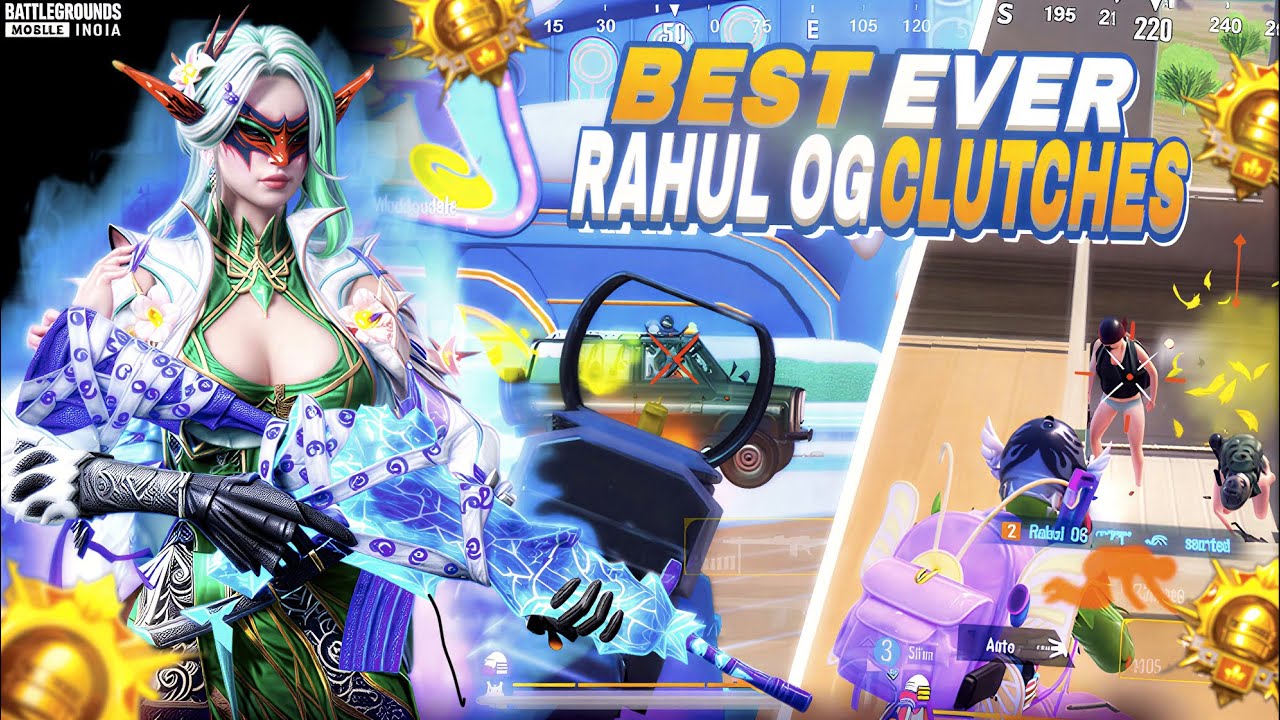 Never Seen Clutches Like This🔥Rahul OG Intense & Fastest 1v4 Clutches in ConquerorLobby | BGMI