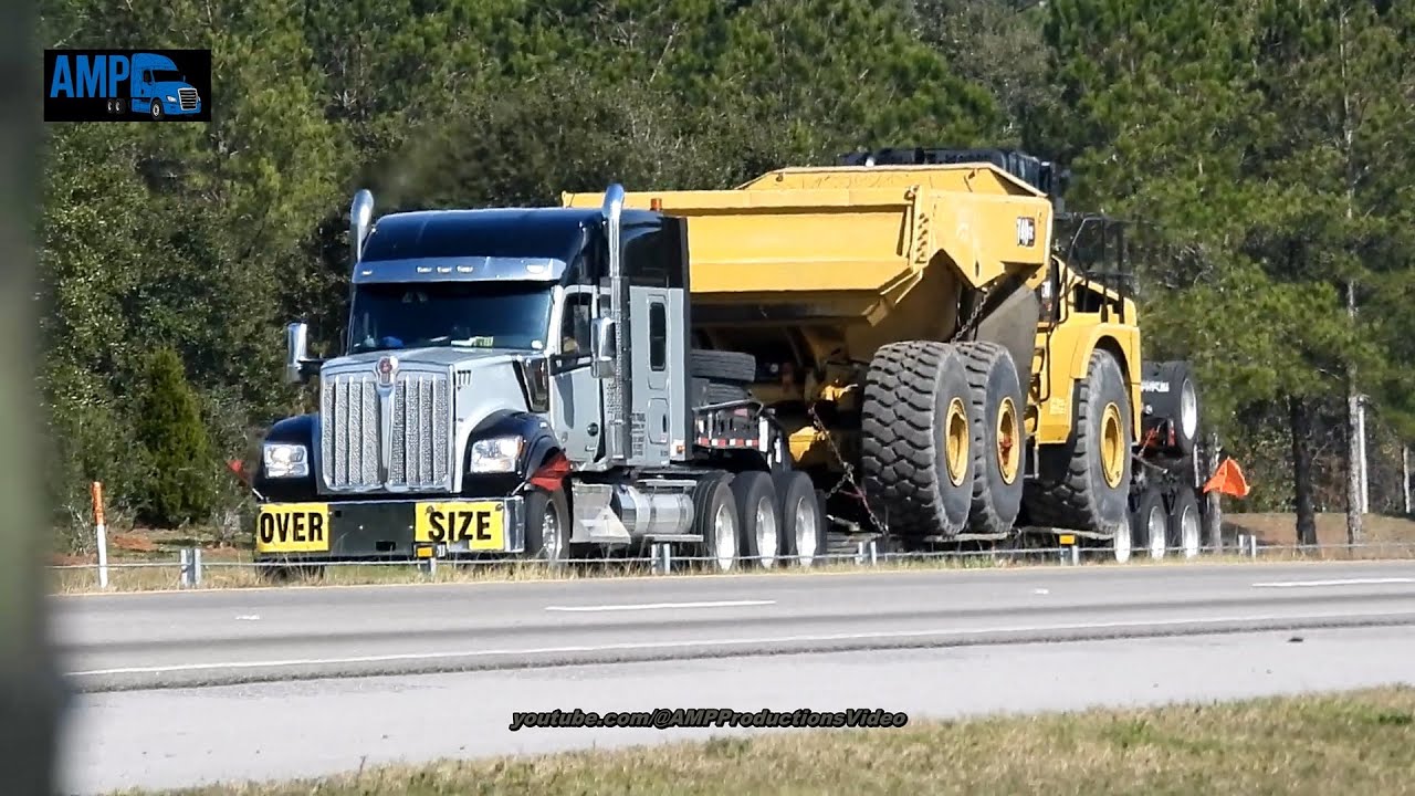 Epic Gray-Black Kenworth W900I Oversize | Truckspotting 2326