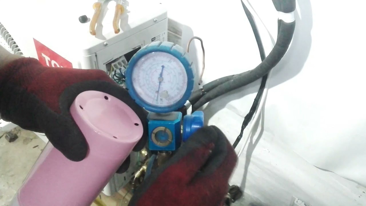 COMO CARGAR GAS REFRIGERANTE A AIRE ACONDICIONADO INVERTER