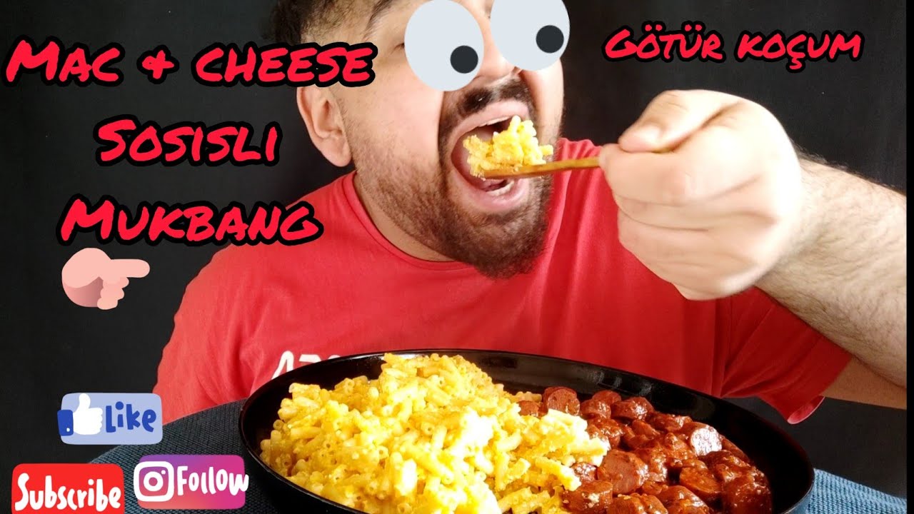 MAC & CHEESE VE SOSİSLİ MUKBANG / MAKARNA MUKBANG / TÜRKÇE MUKBANG / BEKOLATTE MUKBANG / MACARONİ