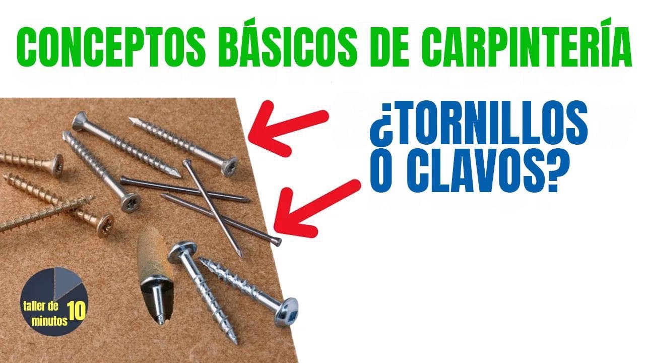 ¿Tornillos o clavos? Lo esencial para armar tus muebles