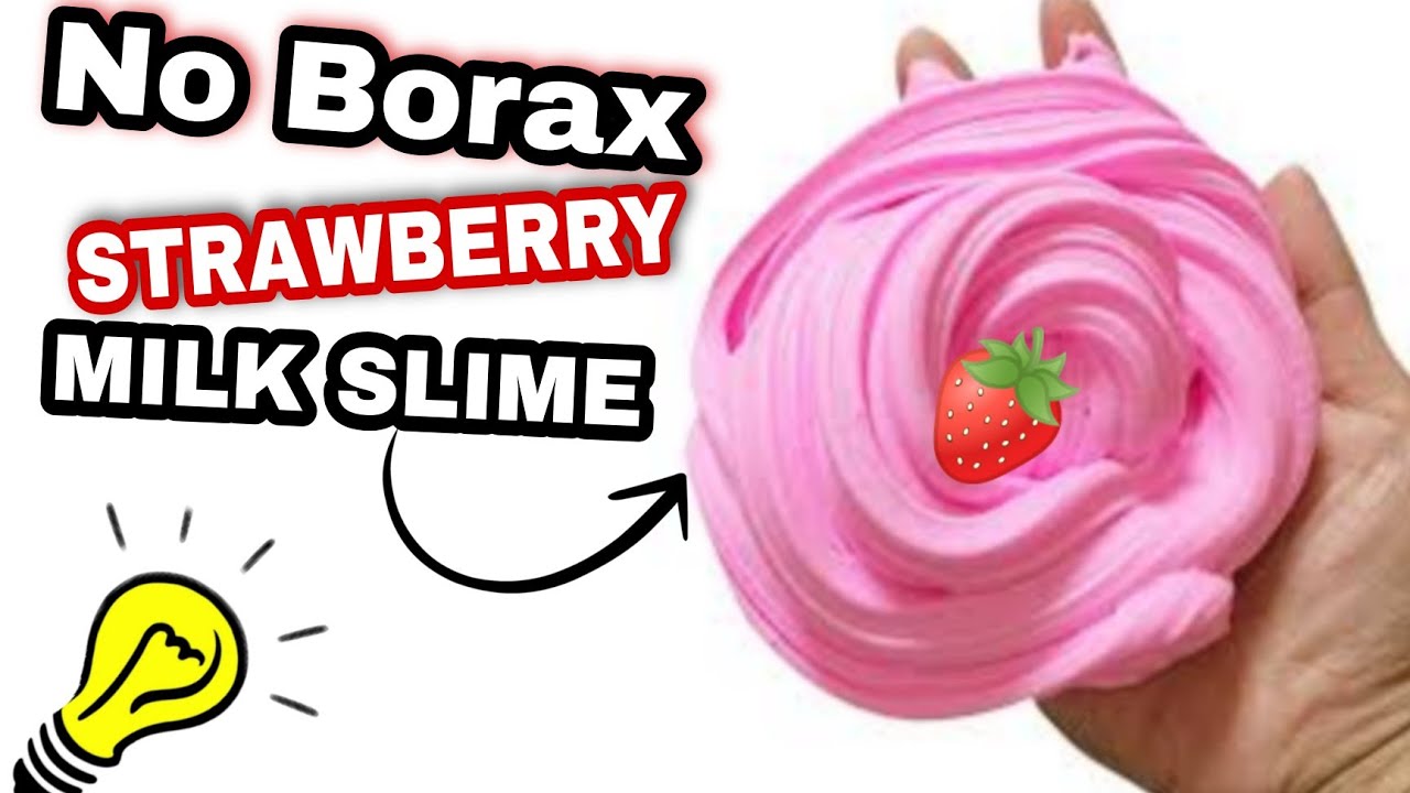 No Borax slime || How to make strawberry milk slime at home🔥How to make slime #ironystar