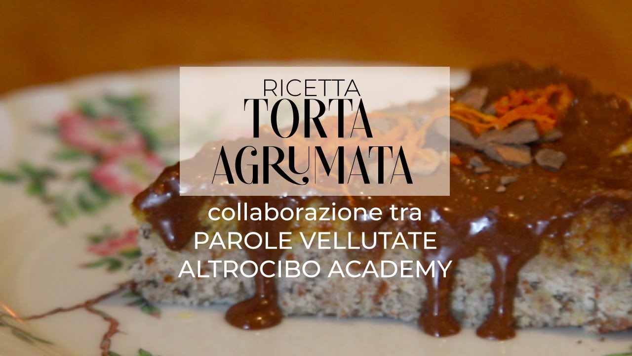 Torta Crudista agli agrumi - dolci raw e vegan