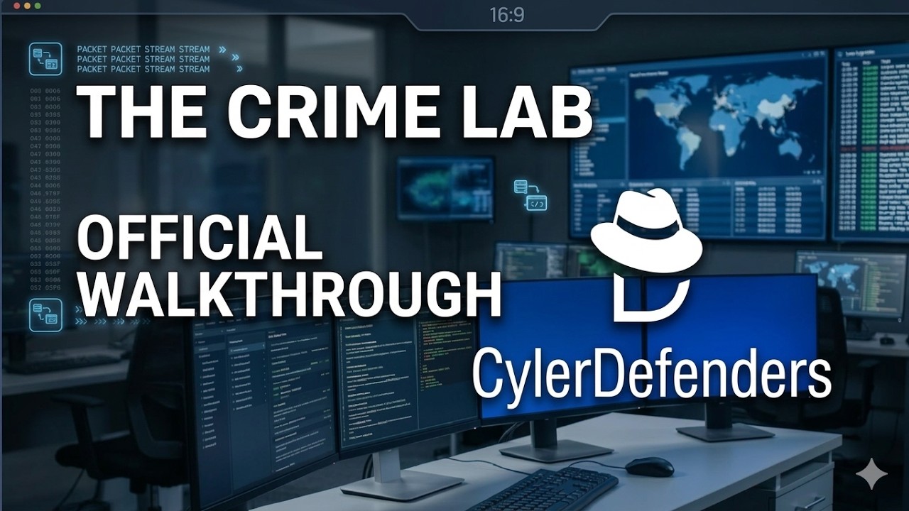 Cyber Defenders Soc Analyst The Crime Lab Official Walkthrough بالعربي youssef ibrahim