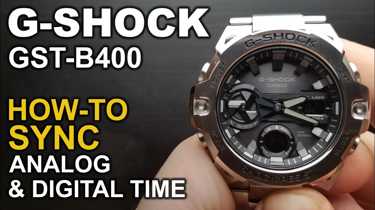 Gshock GST B400 - Adjusting watch hands - module 5657