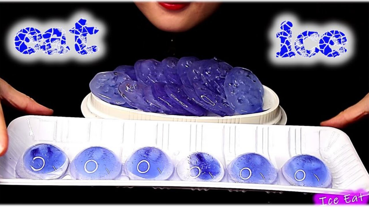 ASMR Eat Ice| THIN HOLLOW ICE & LOTUS ROOT HARDICE | 氷を食べる音  Thánh Ăn Đá  얼음 리얼사운
