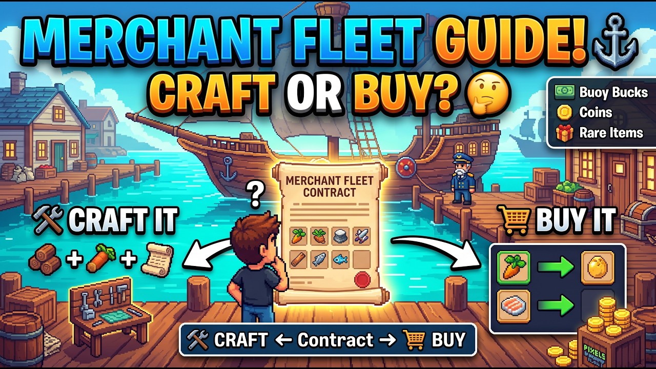PIXELS︱ MERCHANT FLEET CONTRACT GUIDE! ⚓ | What to Craft, Buy & Which Contract to Choose!︱