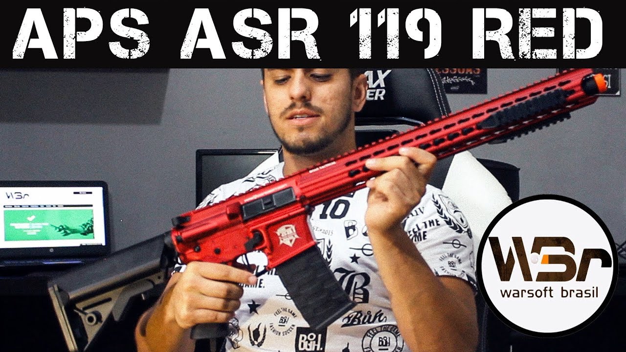 REVIEW PT-BR / APS AEG ASR119 red - WARSOFT BRASIL