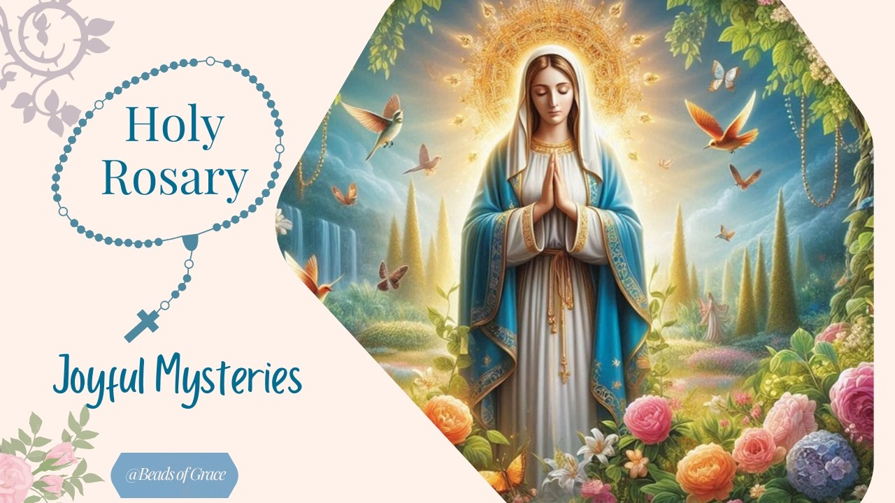 Holy Rosary For Today Monday | Joyful Mysteries #joyfulmysteries #rosarymonday #blessedmary