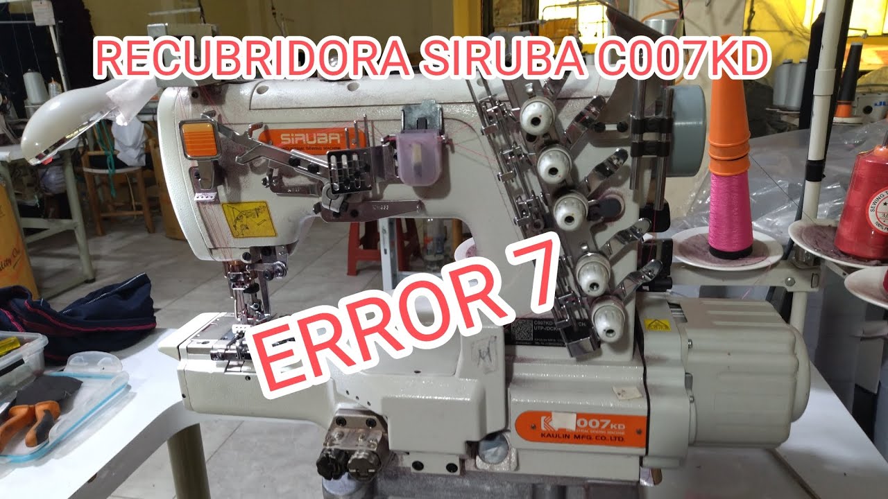 SIRUBA C007KD ¿cómo solucionar error 7?