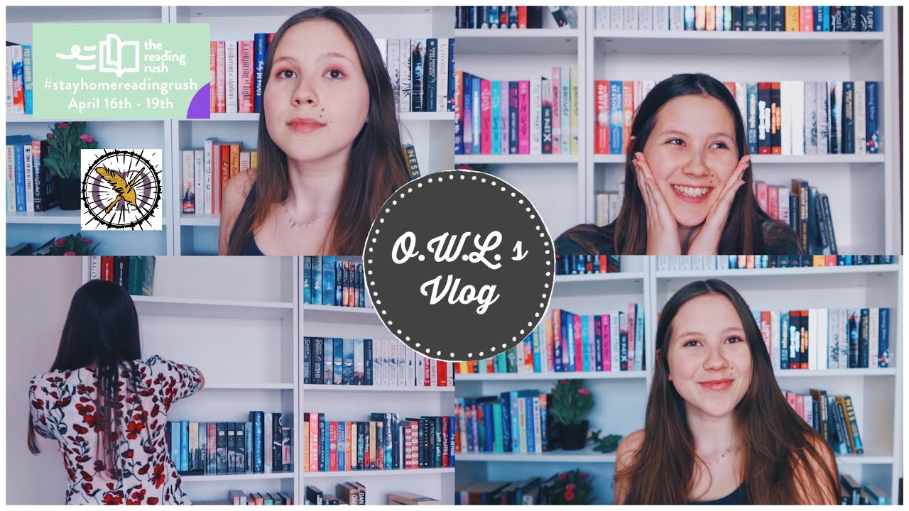 O.W.L.s reading vlog #2 | Reading Rush, 100 subscribers & bookshelf re-organisation