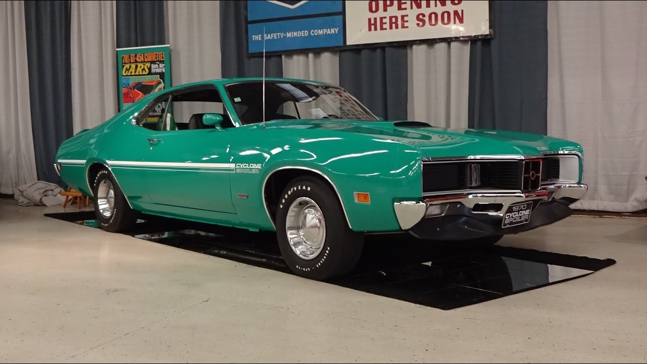 1970 Mercury Cyclone Spoiler in Green & 429 CJ Engine Sound on My Car Story with Lou Costabile