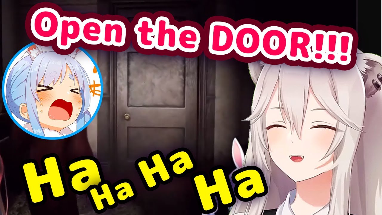 Botan Laughing At Pekora Who Thinks She's Trapped Behind a Locked Door  【ENG Sub/Hololive】