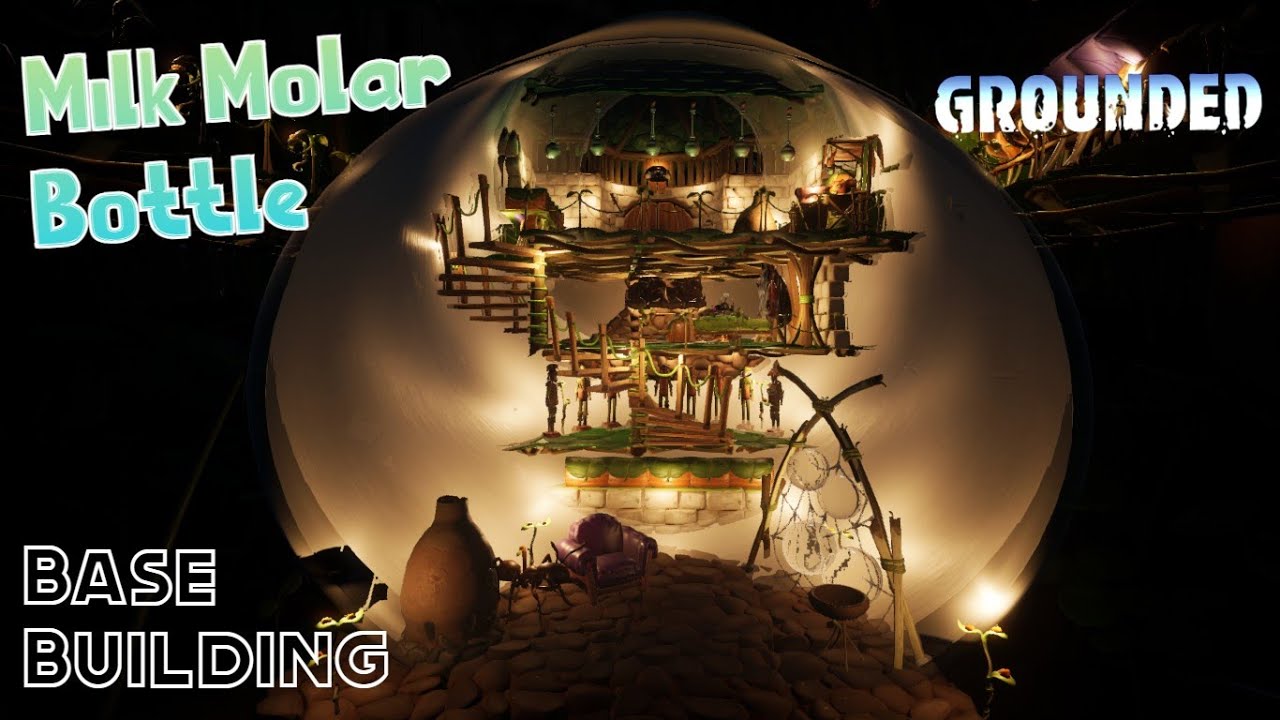 Milk Molar Bottle Base - GROUNDED Base Building | Speed Build