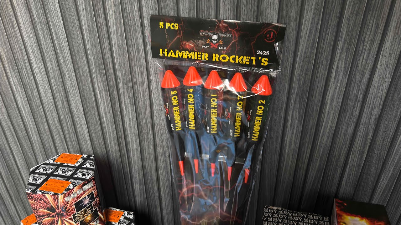 Hammer rockets 5stuks pyroshop 