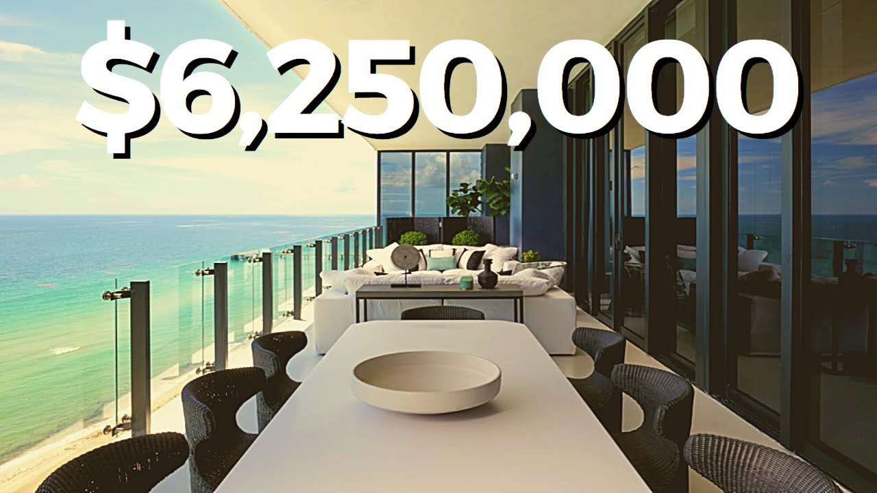 INSIDE $6.3 MILLION Beachfront Condo MUSE in Sunny Isles Beach