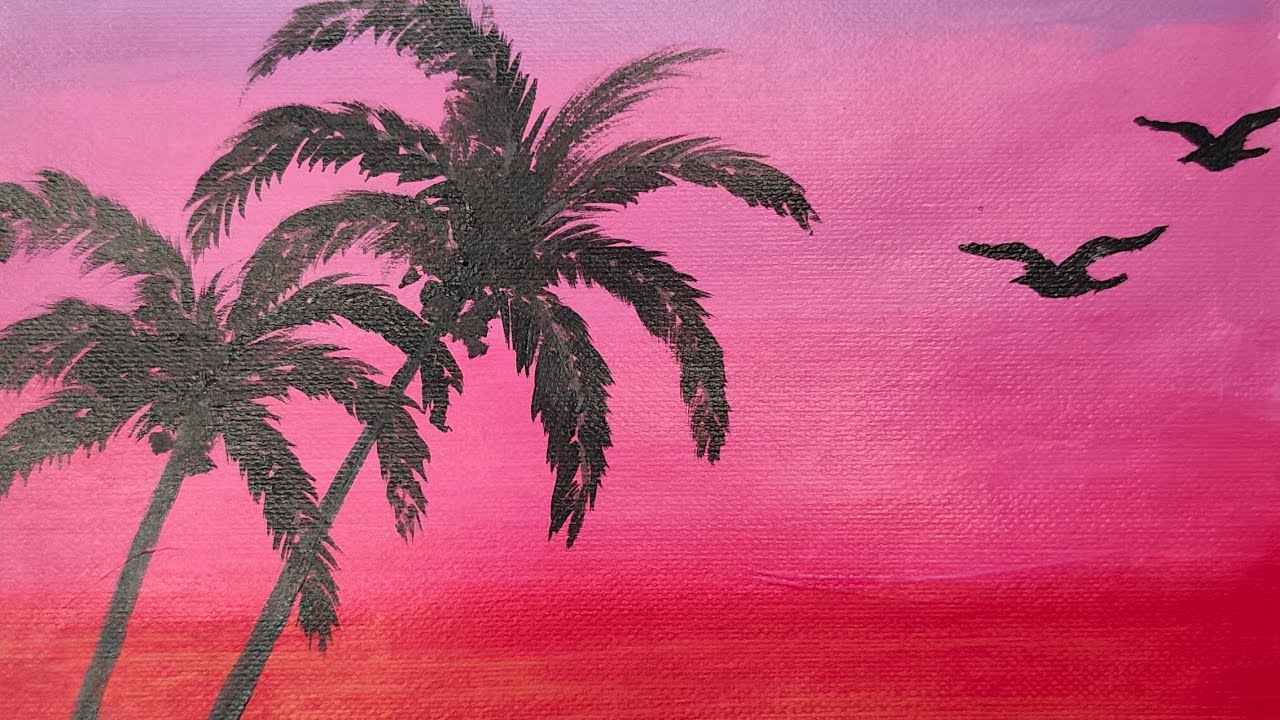 Beautiful Acrylic Painting @ colorcraze