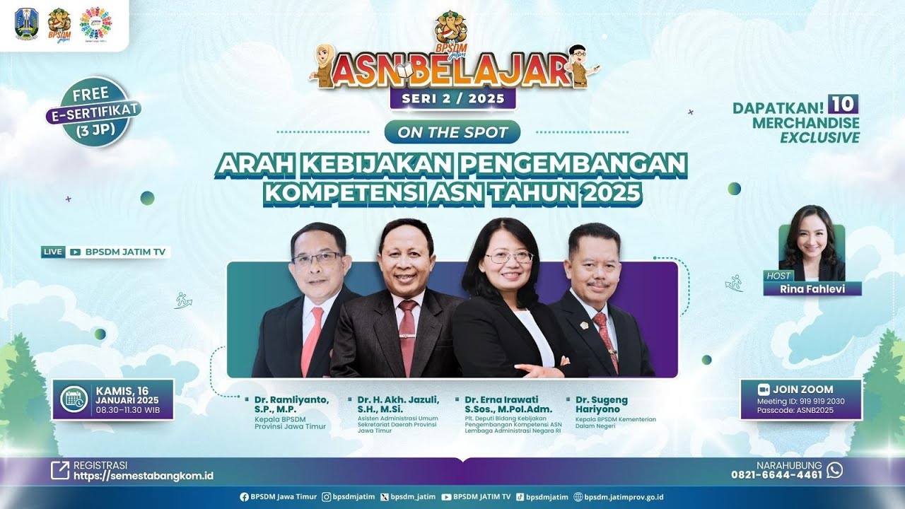 ASN Belajar Seri 2 | 2025 - Arah Kebijakan Pengembangan Kompetensi ASN Tahun 2025