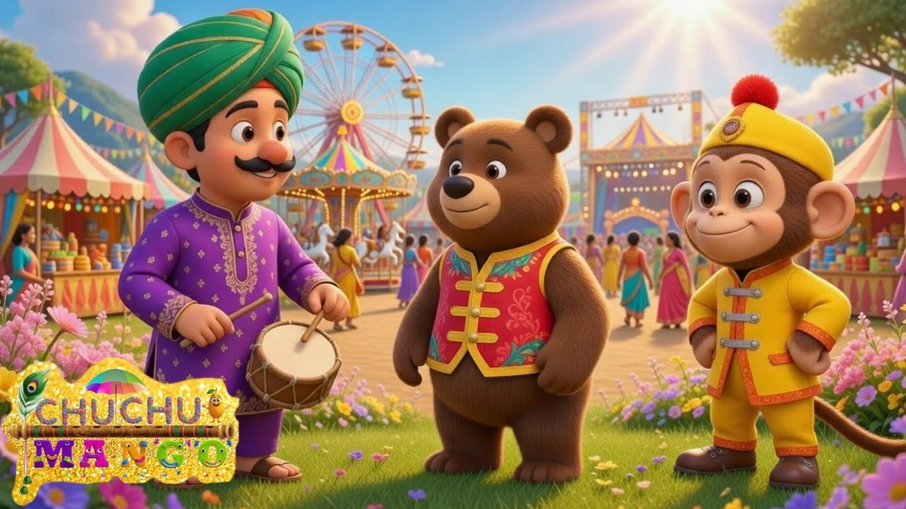 Kalu madari aaya | कालू मदारी आया Kids Hindi Nursery Rhymes Songs | baby music by chuchumango 