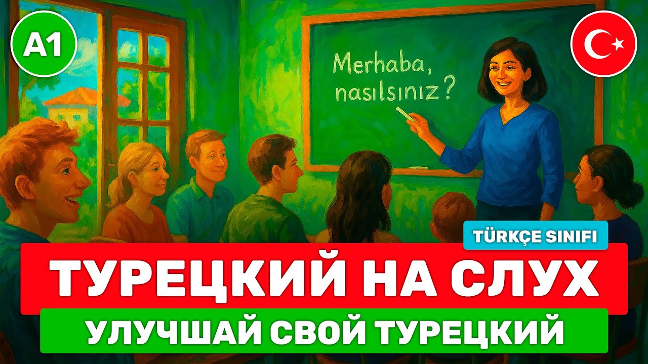Короткие истории на турецком для НАЧИНАЮЩИХ // Начни понимать турецкий на слух // 📚 Türkçe Sınıfı