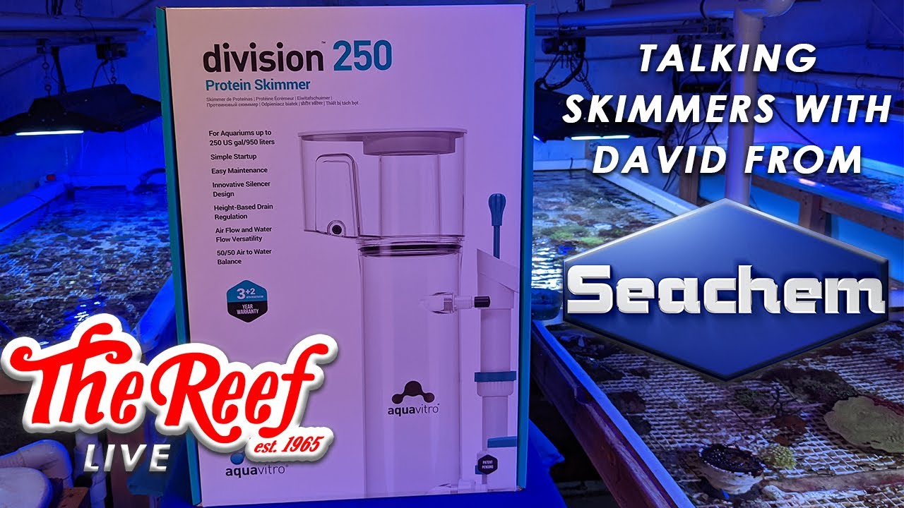 AQUAVITRO DIVISION PROTEIN SKIMMERS - INTERVIEW WITH DAVID FROM SEACHEM | TUESDAY LIVE Q&A