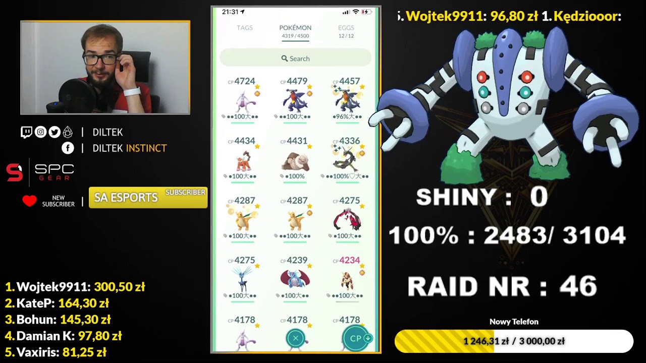 Shiny Regigigas Hunt! Meczowe Raid Hour! Pokemon GO Poland