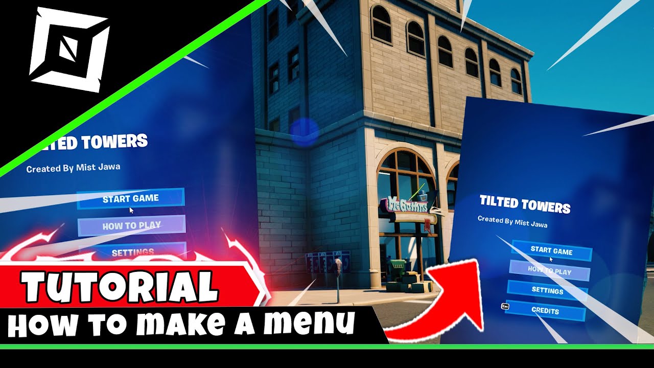 How to make a working menu in fortnite creative
