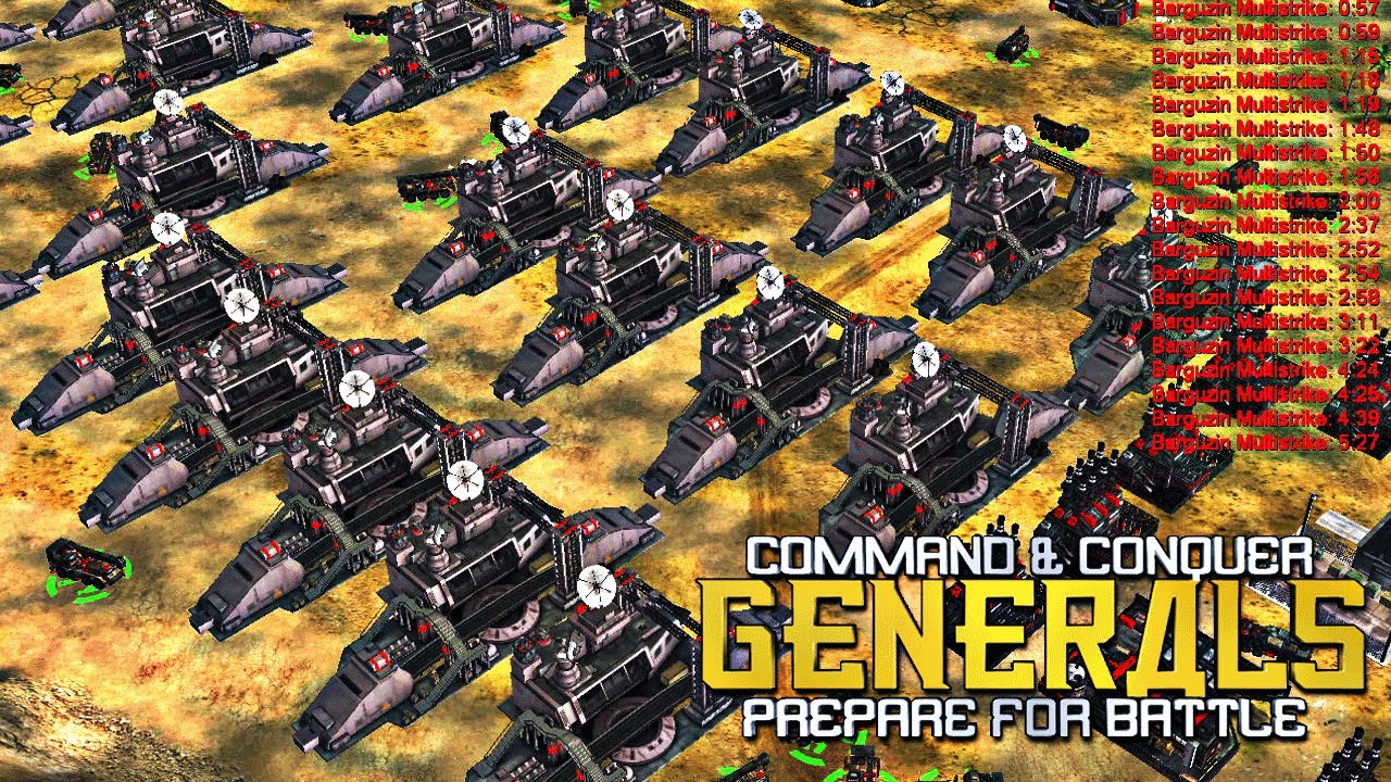 Nuke Multistrike vs GLA (PREPARE FOR BATTLE MOD) C&C Generals Zero Hour