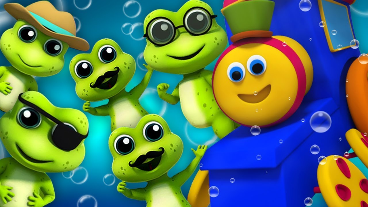 Kids Tv Deutschland - Fünf kleine gesprenkelte Frösche | Bob der Zug | Five Little Speckled Frogs