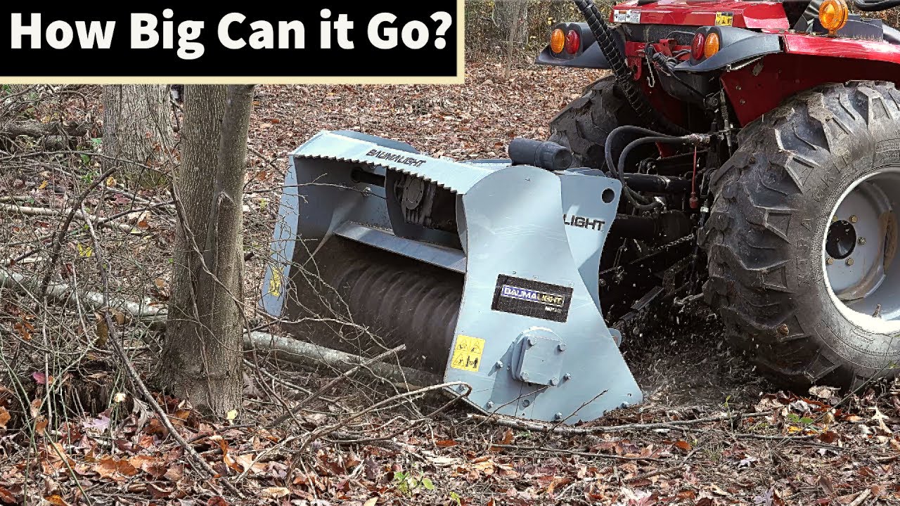 Compact Small Tractor Forestry Mulcher & Chainsaw