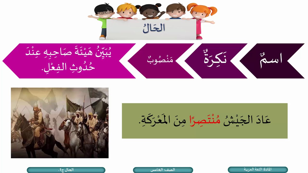 الصف الخامس اللغة العربية  الحال ج1