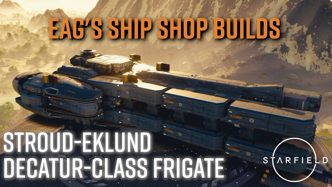 STARFIELD | Halo-Inspired Stroud Decatur-Class Frigate | GLITCHED | Eag's Ship Shop Builds
