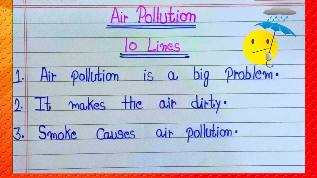 Air Pollution Essay 10 lines | Essay on Air Pollution | 10 lines on Air Pollution in English 