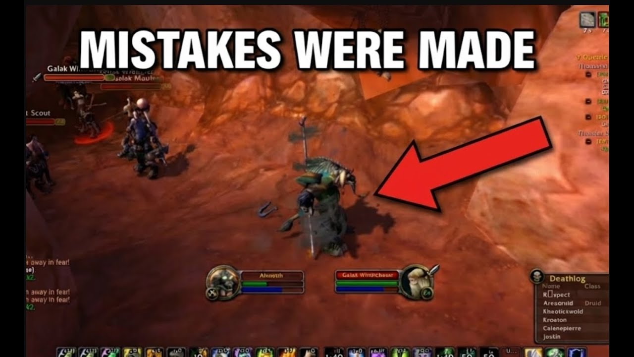 Hardcore Classic WoW Death Clip - Cave Questing Gone Wrong
